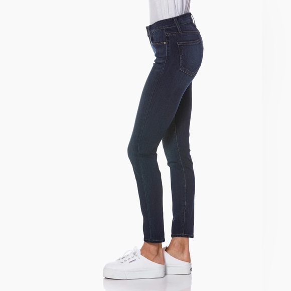 PAIGE VERDUGO ANKLE MID-RISE ULTRA SKINNY JEAN IN NOTTINGHAM - Picture 2 of 16